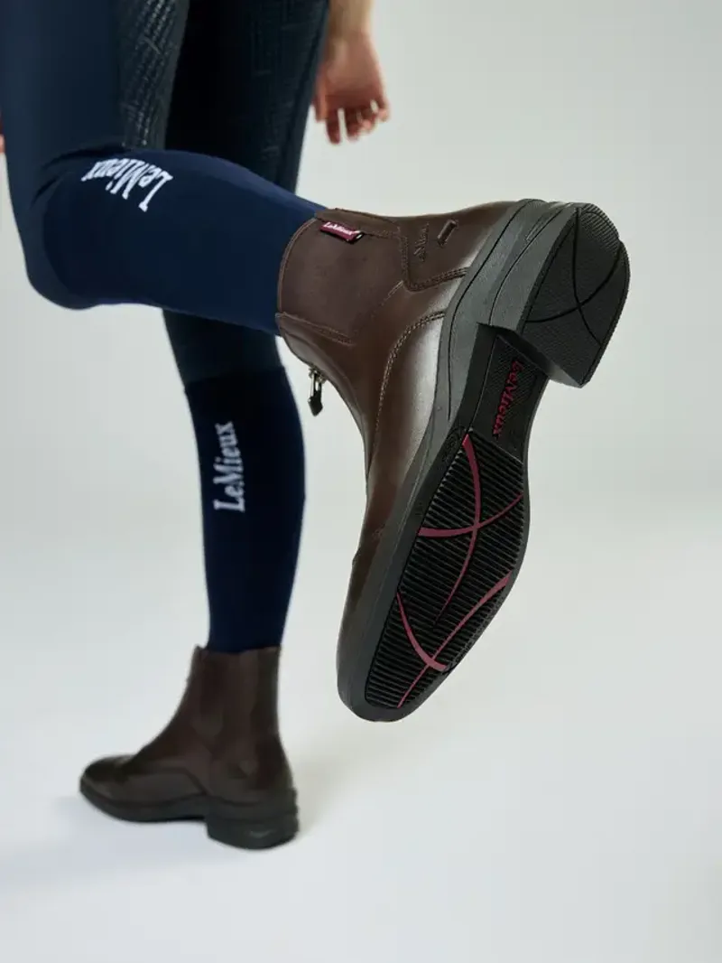 LeMieux Zip Paddock Boot Juniors in Brown-1