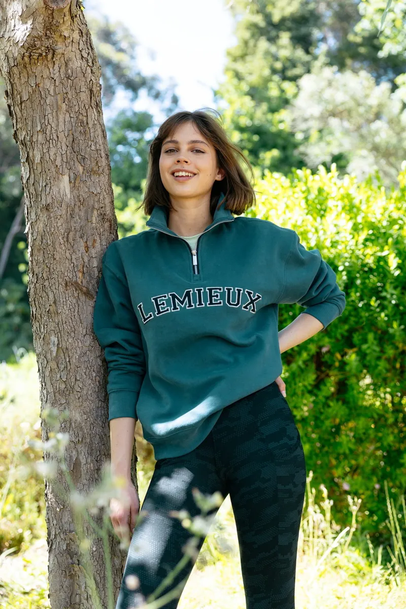 LeMieux Kelsie Quarter Neck Sweat Ladies in Jungle-5
