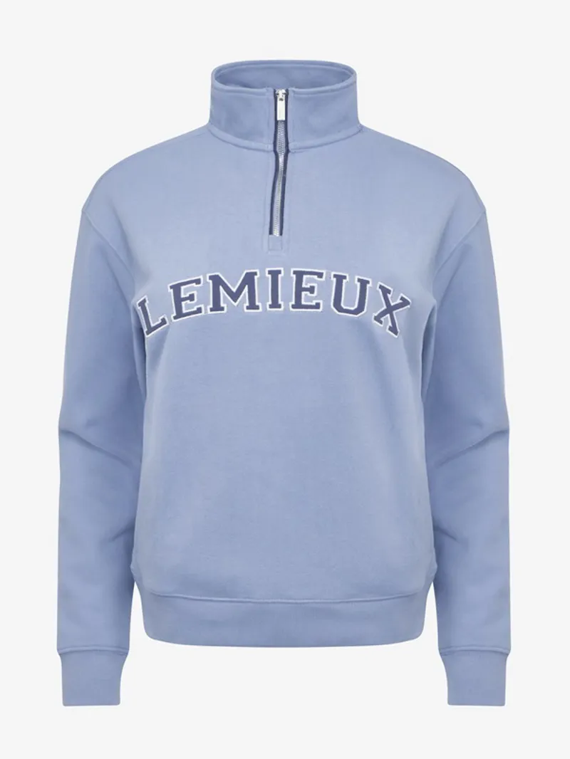 LeMieux Kelsie Quarter Neck Sweat Ladies in Powder Blue