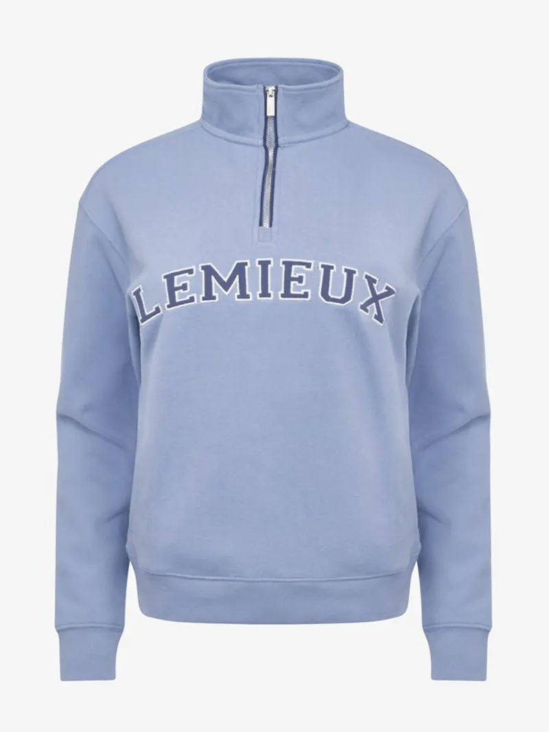 LeMieux Kelsie Quarter Neck Sweat Ladies in Powder Blue