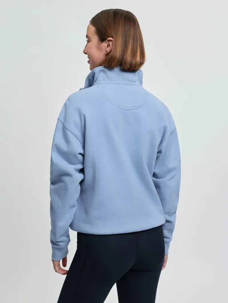 LeMieux Kelsie Quarter Neck Sweat Ladies in Powder Blue-3