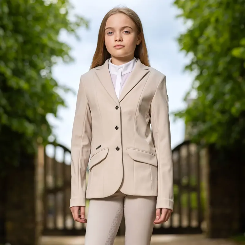 LeMieux Young Rider Kennedy Show Jacket in Stone-6