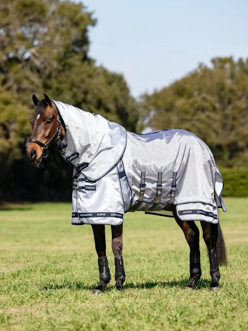LeMieux Kudos AeroGuard Fly Rug - Silver-3