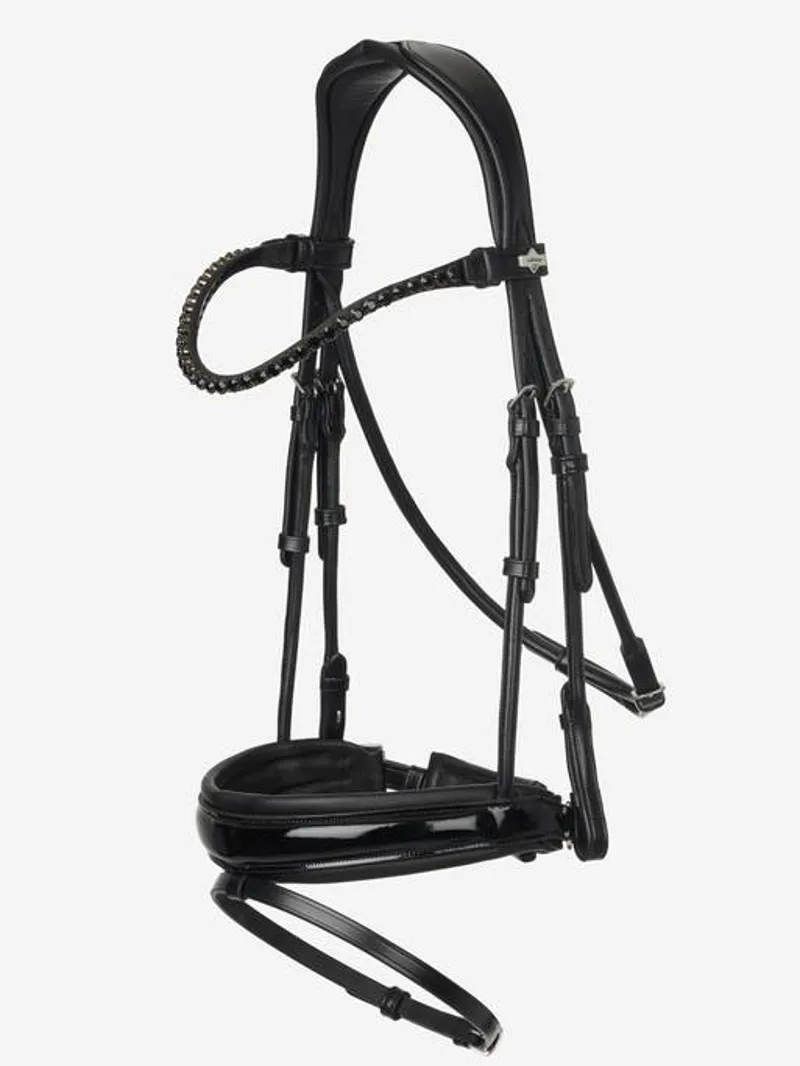 LeMieux Kudos Patent Dressage Bridle in Black-6