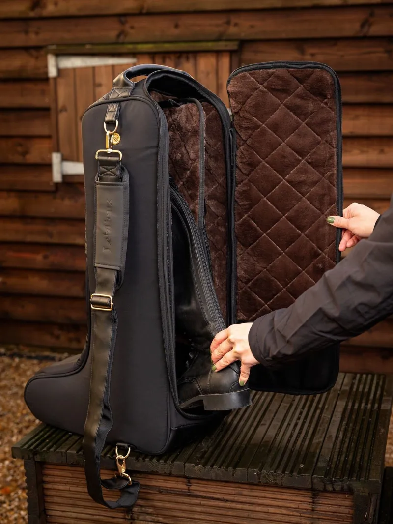 LeMieux Luxe Boot Bag in Black-2