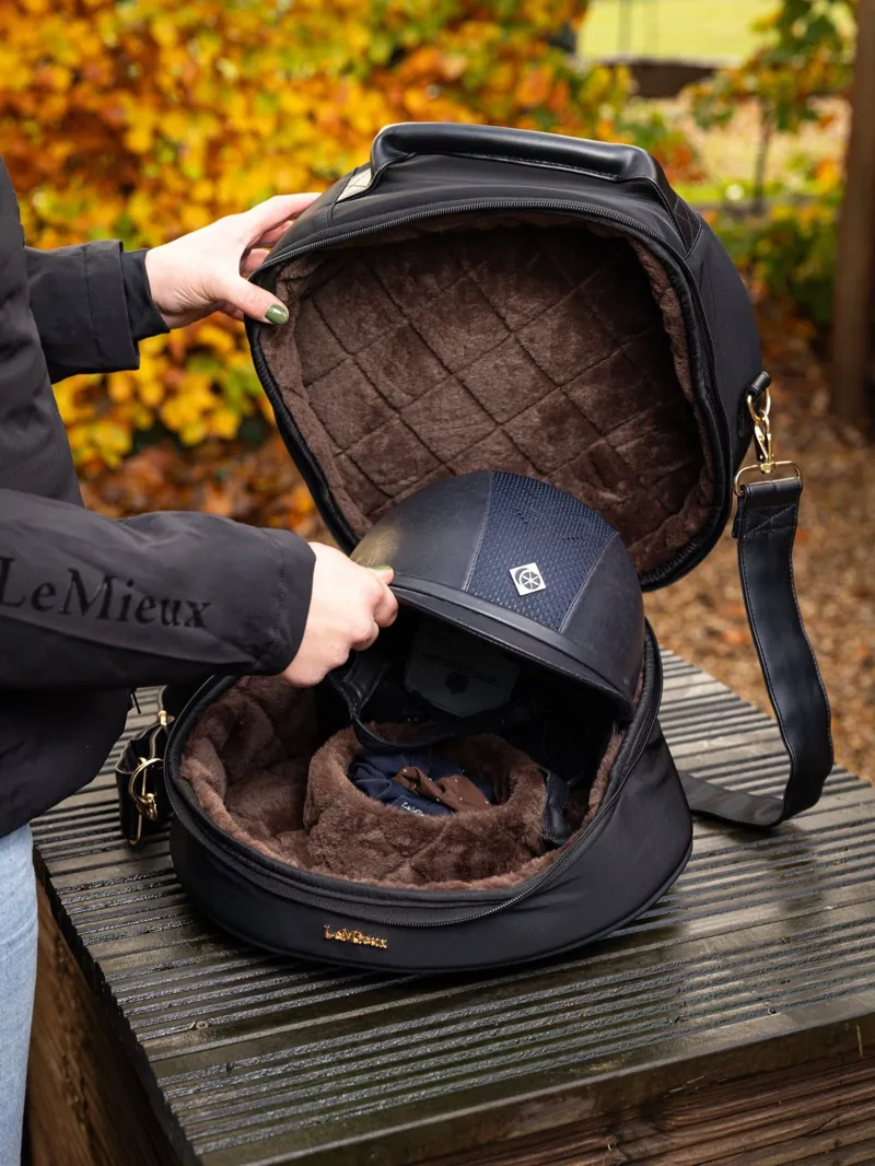 LeMieux Luxe Hat Box in Black-1