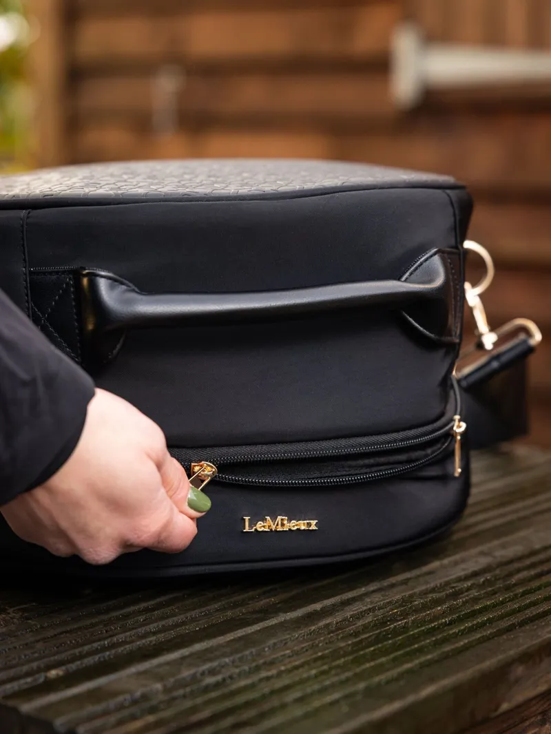 LeMieux Luxe Hat Box in Black-3