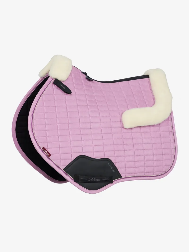 LeMieux Merino+ Suede Close Contact Square in Fondant