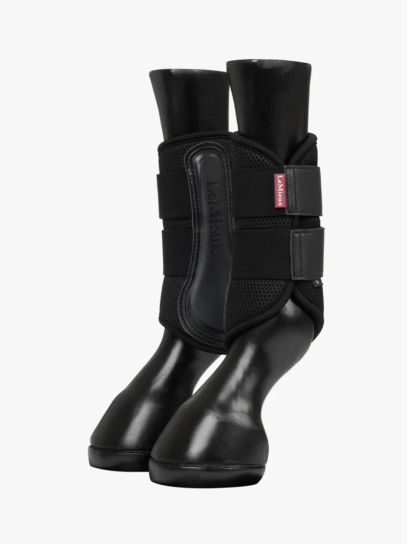 LeMieux Mesh Brushing Boots in Black