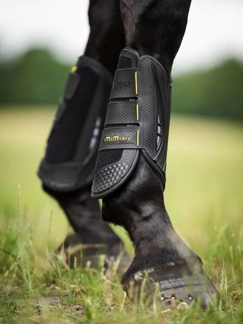 LeMieux MIMsafe XC Boot Front in Black-3