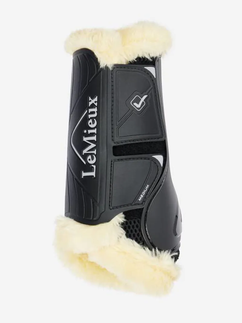 LeMieux Motionflex Dressage Boot with Fleece Edge in Black