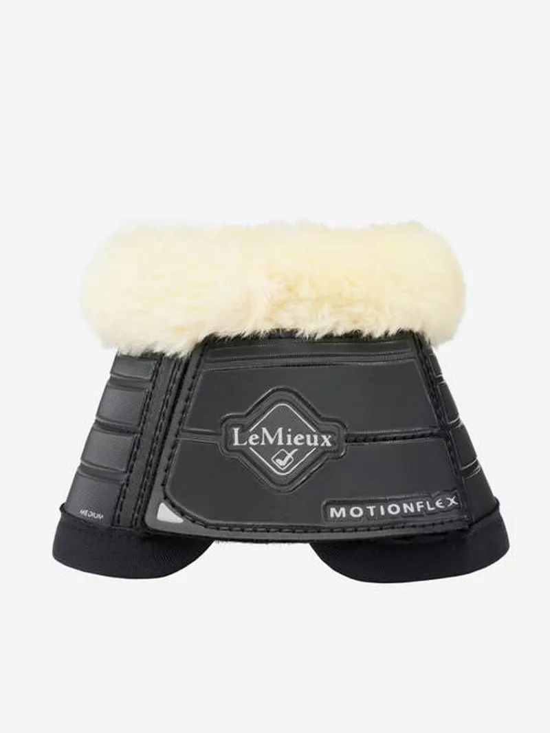 LeMieux Motionflex Over Reach Boot with Fleece Edge in Black-1