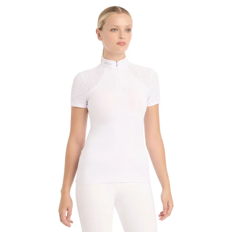 LeMieux Olivia Short Sleeve Show Shirt Ladies in White
