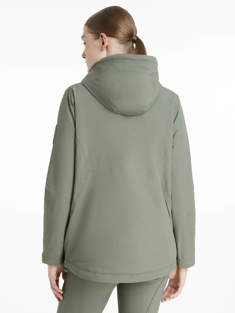 LeMieux Phoebe Half Zip Waterproof Anorak Ladies in Rosemary-3