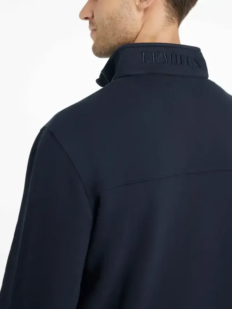 LeMieux Quarter Neck Sweatshirt Mens in Navy-2