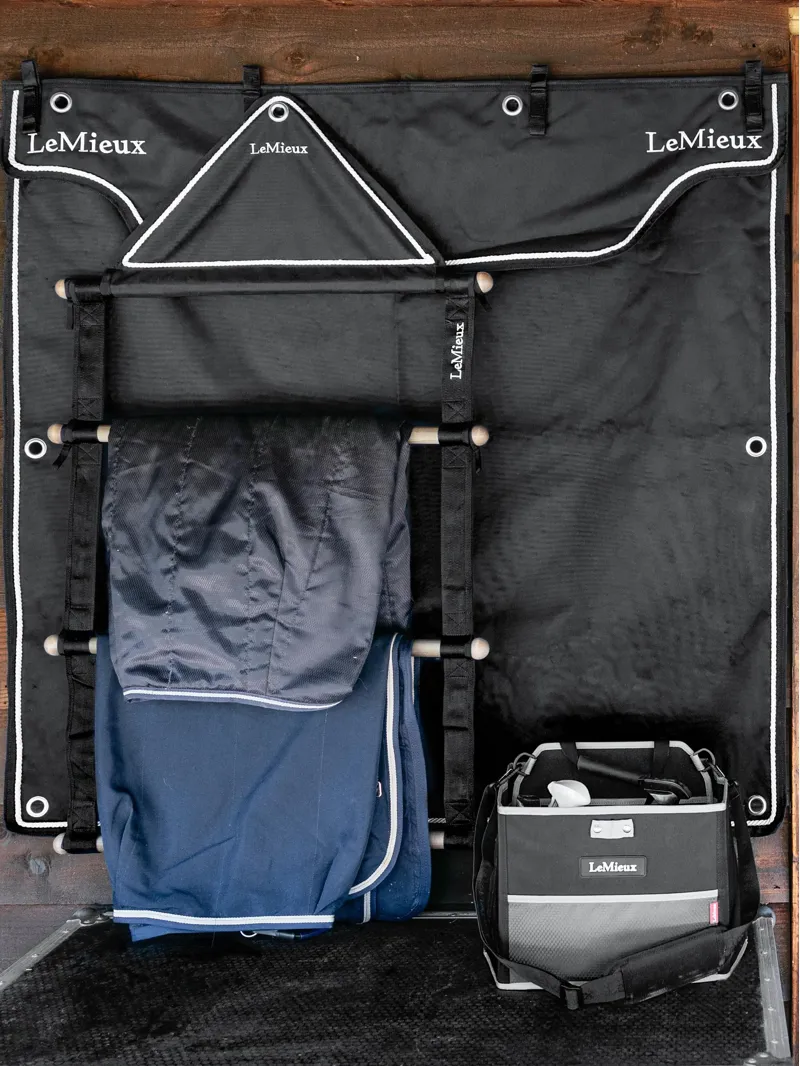 LeMieux Rug Hanging Rack in Black-1