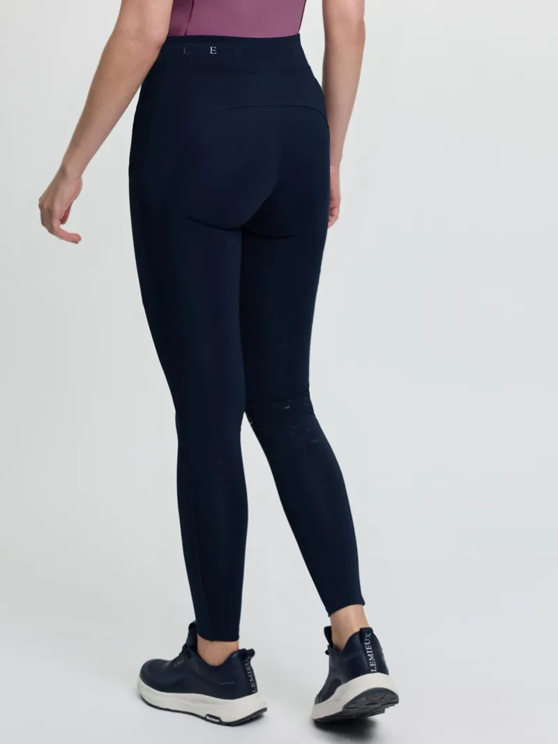 LeMieux Simone Cross Over Half Seat Pull On Ladies in Navy-2
