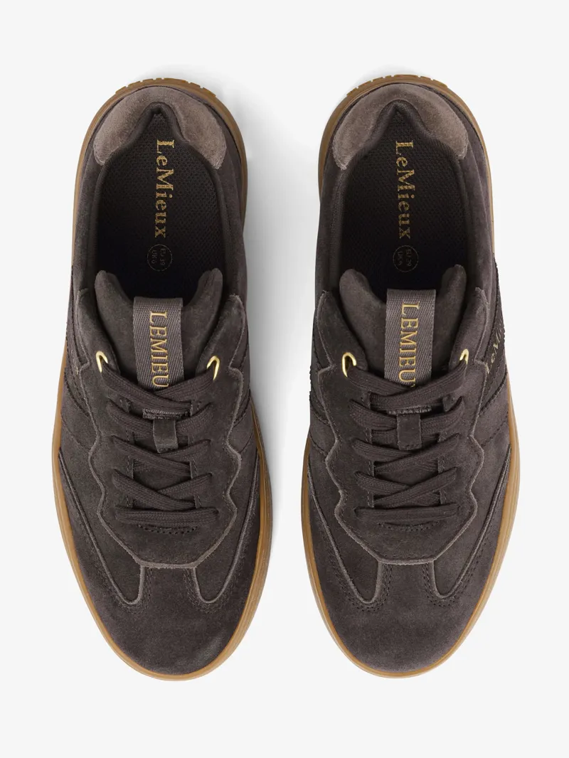 LeMieux Stockbridge Suede Trainers Ladies in Cocoa-4