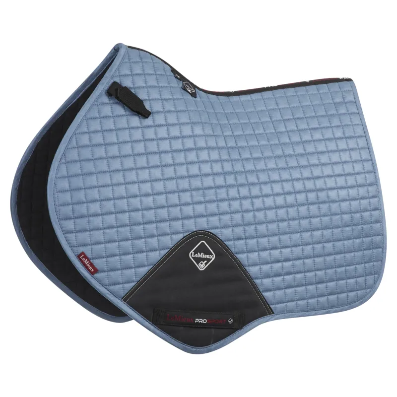 LeMieux Suede Close Contact Saddle Pad in Ice Blue