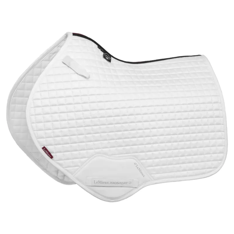 LeMieux Suede Close Contact Saddle Pad in White