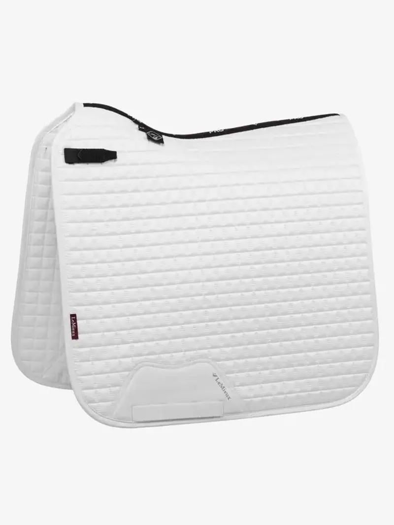  LeMieux Classic Suede Dressage Square in White