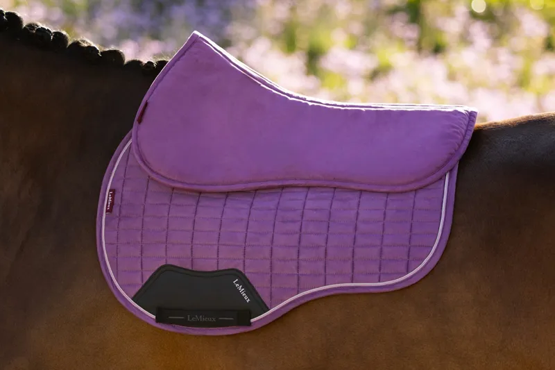 LeMieux Suede Half Pad in Mallow-1