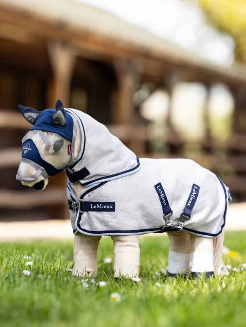  LeMieux Toy Pony Fly Rug in Grey and Navy-1