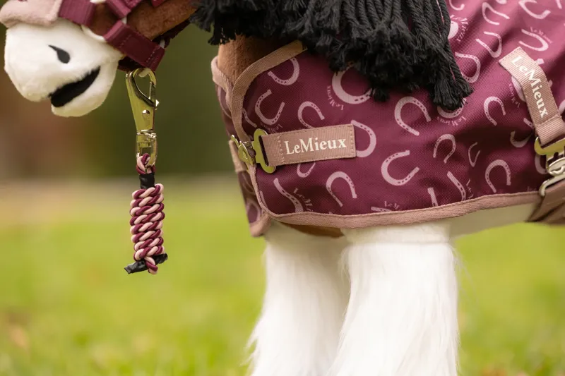 LeMieux Toy Pony Printed Ripstop Rug in Blackberry-3