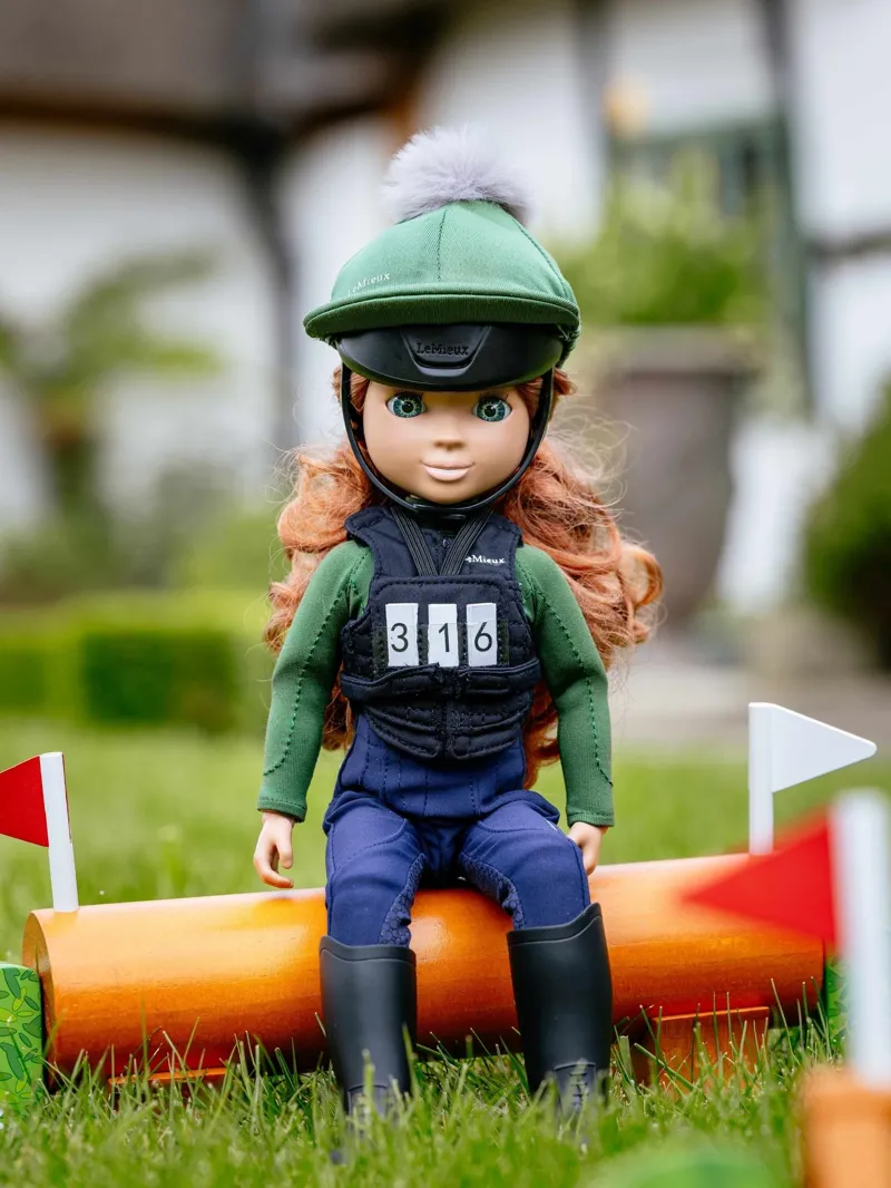 LeMieux Toy Rider Body Protector and Number Bib in Black-2