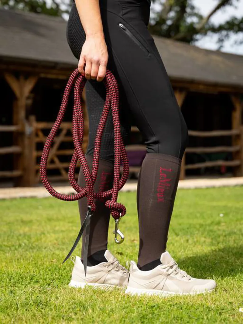 LeMieux Training Leadrope in Black and Red-1