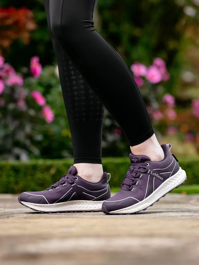LeMieux Trax Viva Waterproof Trainer in Juniper and Lilac-5