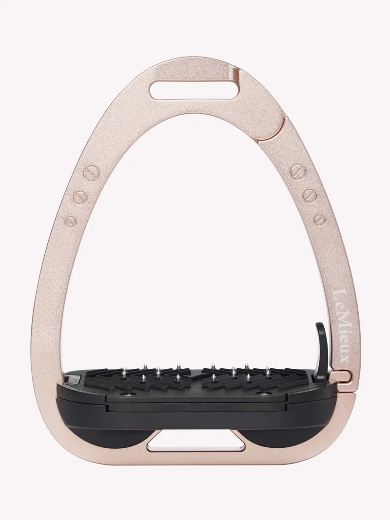 LeMieux Vector Balance Stirrups in Rose Gold-3
