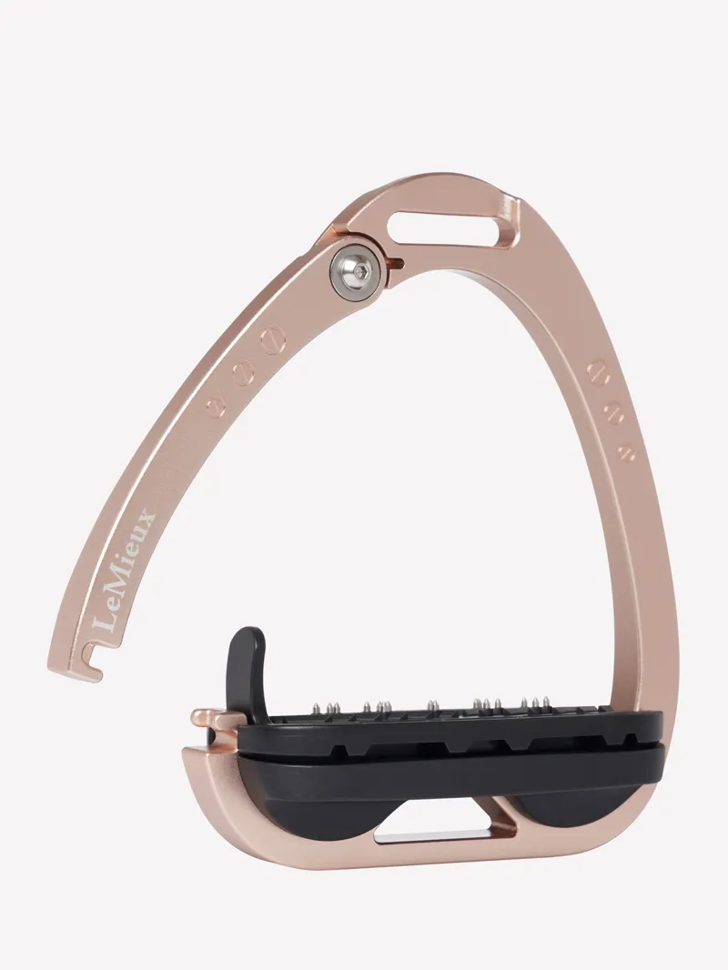LeMieux Vector Balance Stirrups in Rose Gold-2