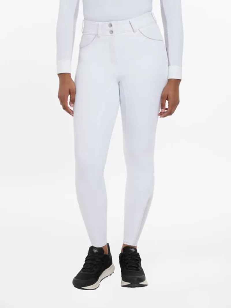LeMieux Victoria Breech with Silicone Seat Ladies in White