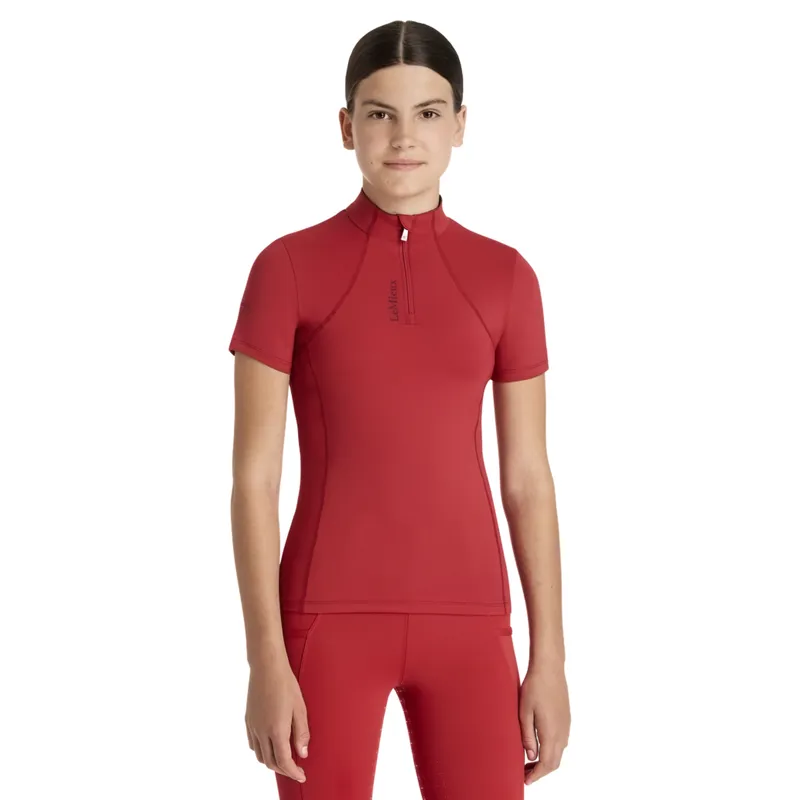 LeMieux Young Rider Classique Short Sleeve Base Layer in Chilli