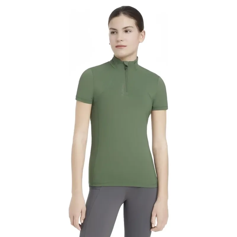 LeMieux Young Rider Classique Short Sleeve Base Layer in Hunter Green