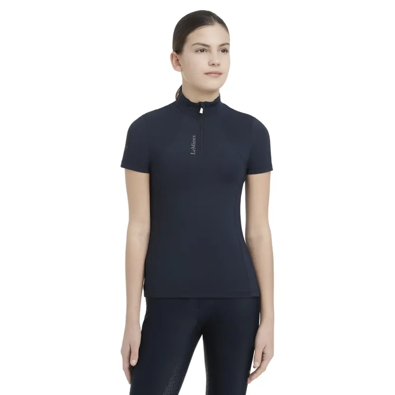 LeMieux Young Rider Classique Short Sleeve Base Layer in Navy