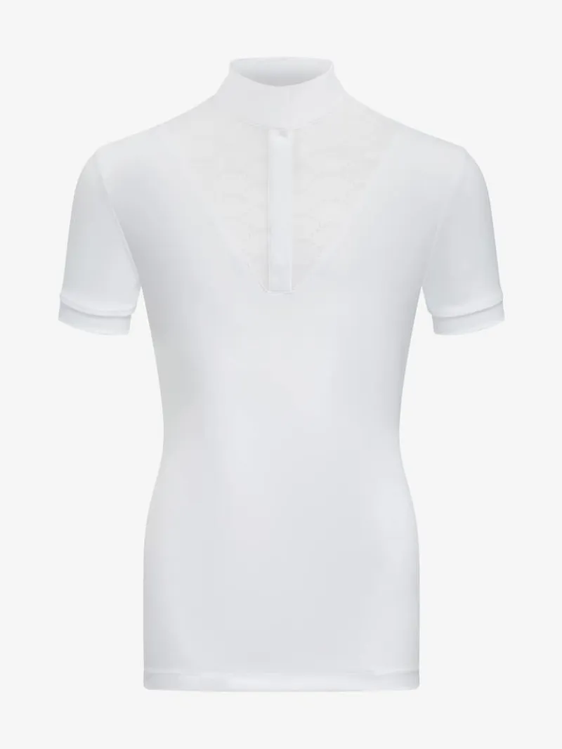 LeMieux Young Rider Eva Short Sleeve Show Shirt in White