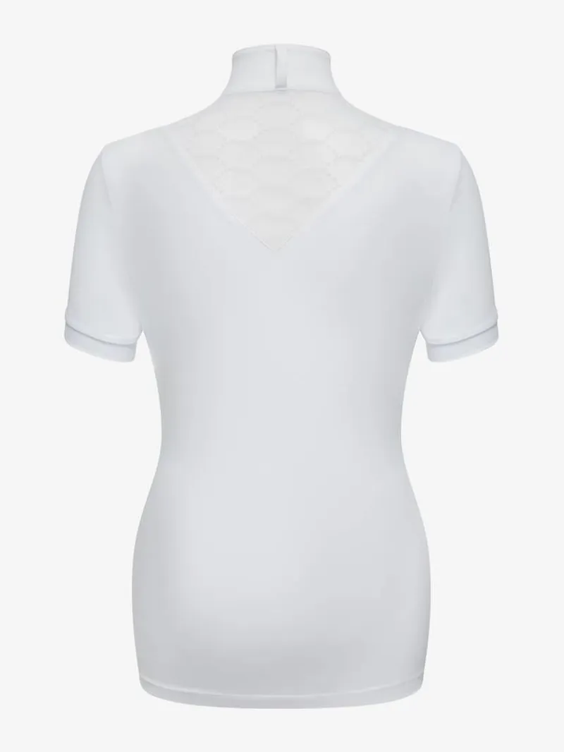 LeMieux Young Rider Eva Short Sleeve Show Shirt in White-1