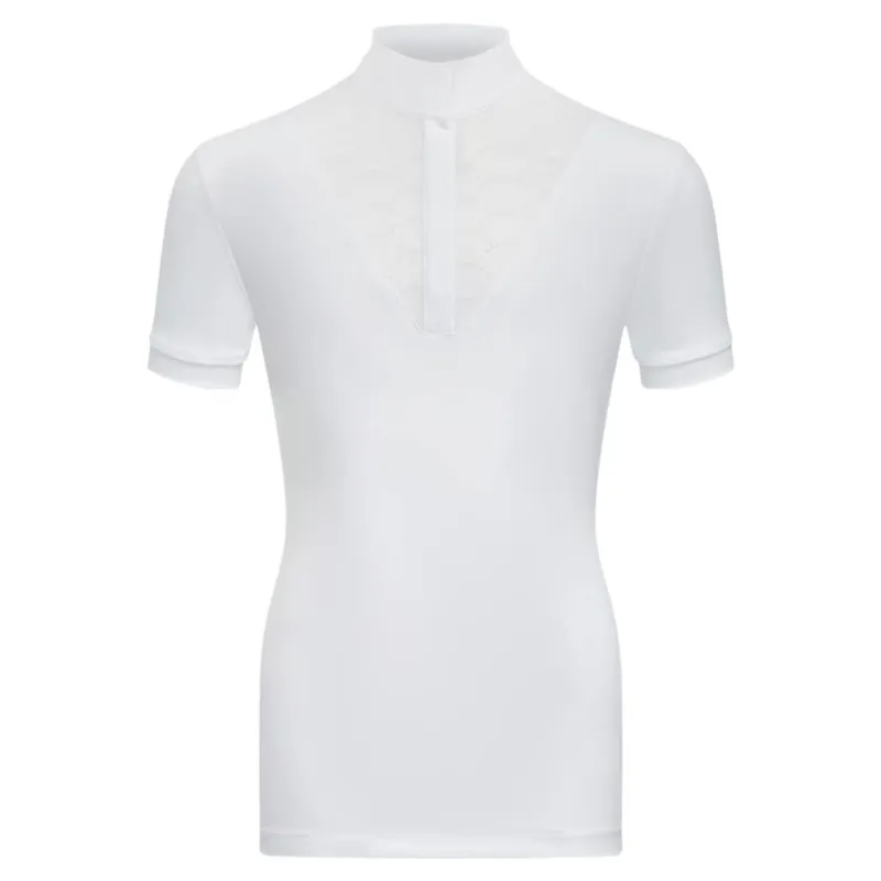 LeMieux Young Rider Eva Short Sleeve Show Shirt - White-3