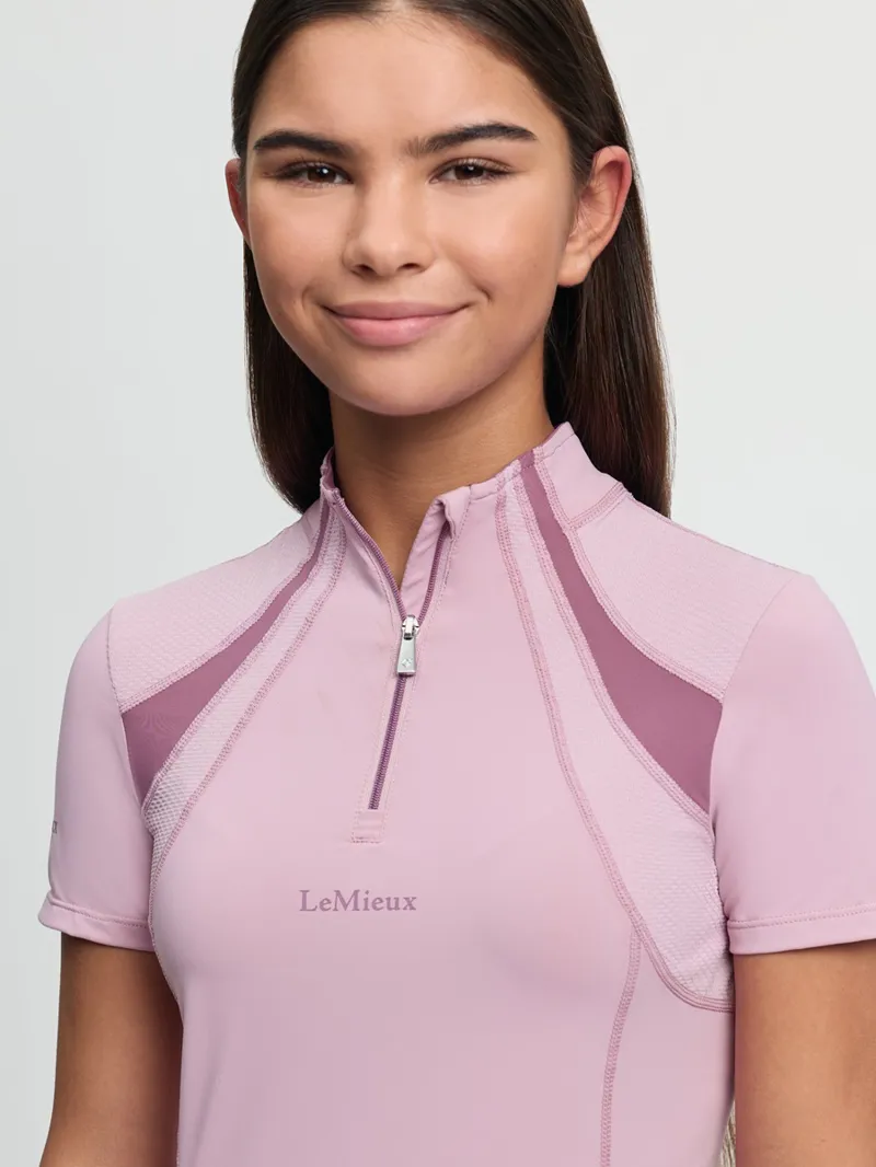 LeMieux Young Rider Mia Mesh Base Layer in Fondant-5
