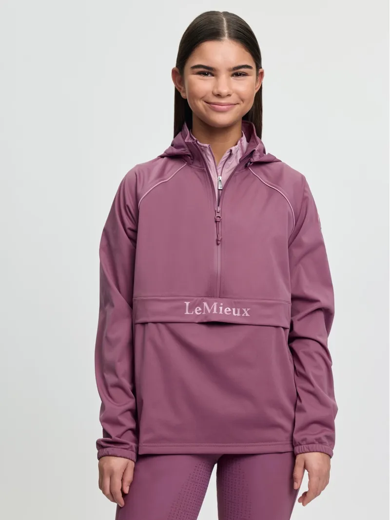 LeMieux Young Rider Paige Quarter Zip Waterproof Jacket in Mallow-2