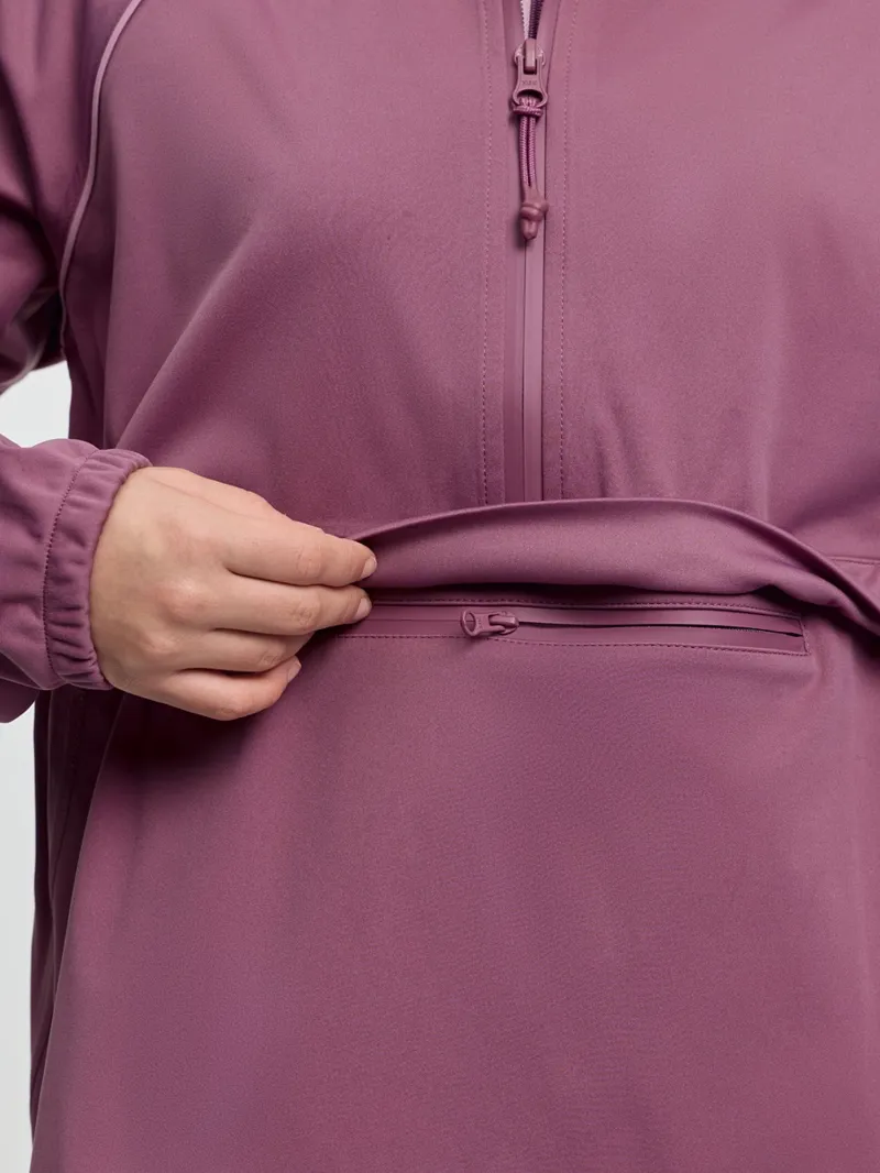 LeMieux Young Rider Paige Quarter Zip Waterproof Jacket in Mallow-7
