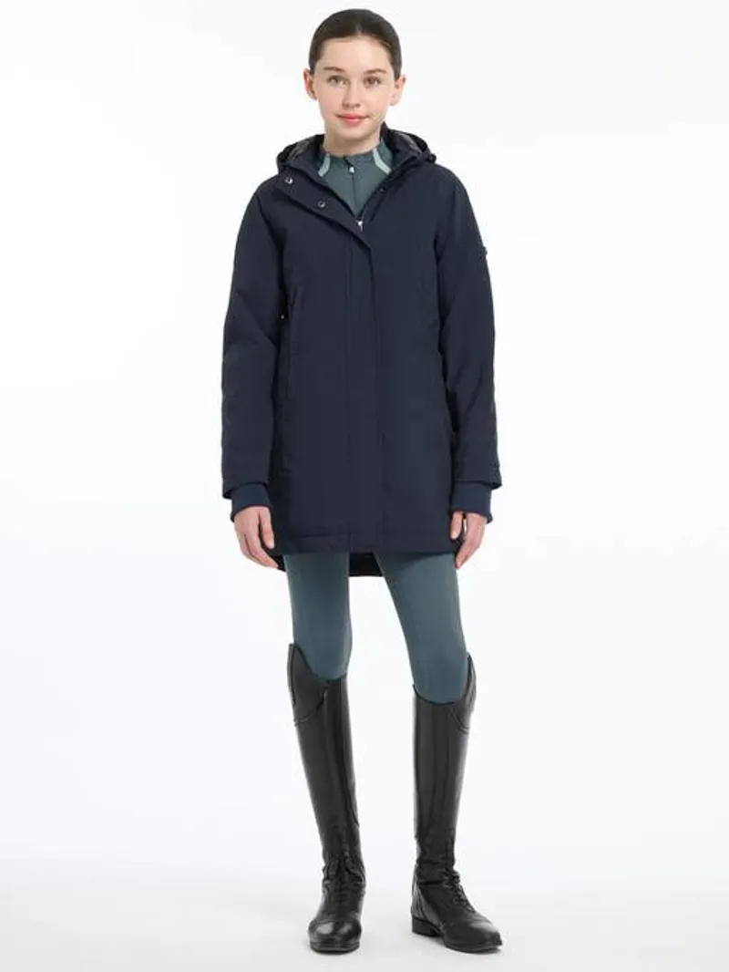 LeMieux Skye Waterproof Coat Young Rider in Navy-1