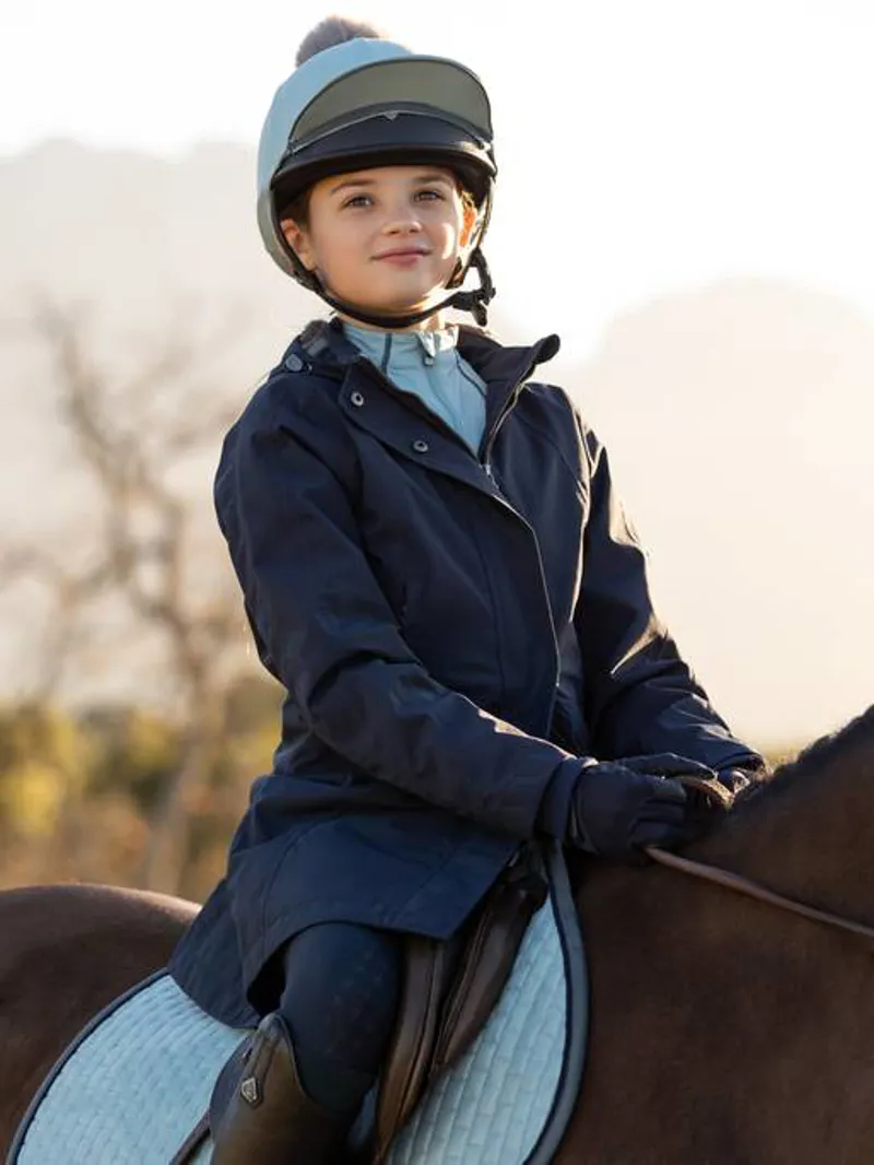 LeMieux Skye Waterproof Coat Young Rider in Navy-5
