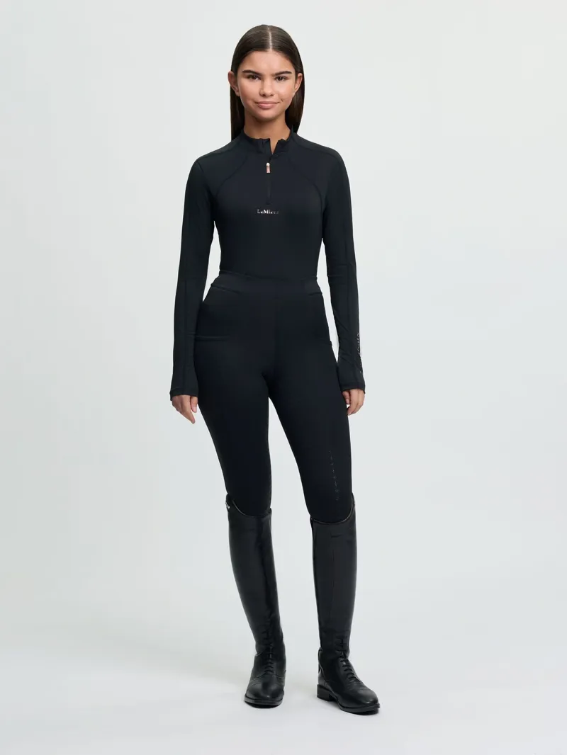 LeMieux Young Rider Sparkle Base Layer in Black-4