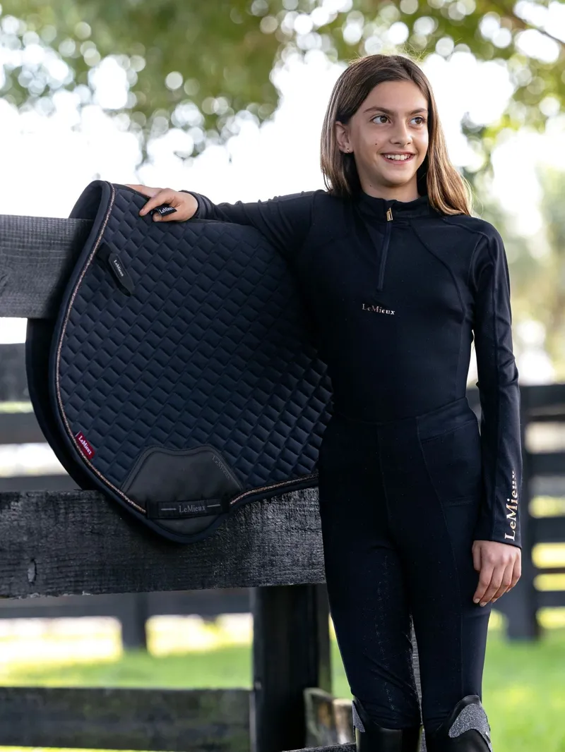 LeMieux Young Rider Sparkle Base Layer in Navy-3