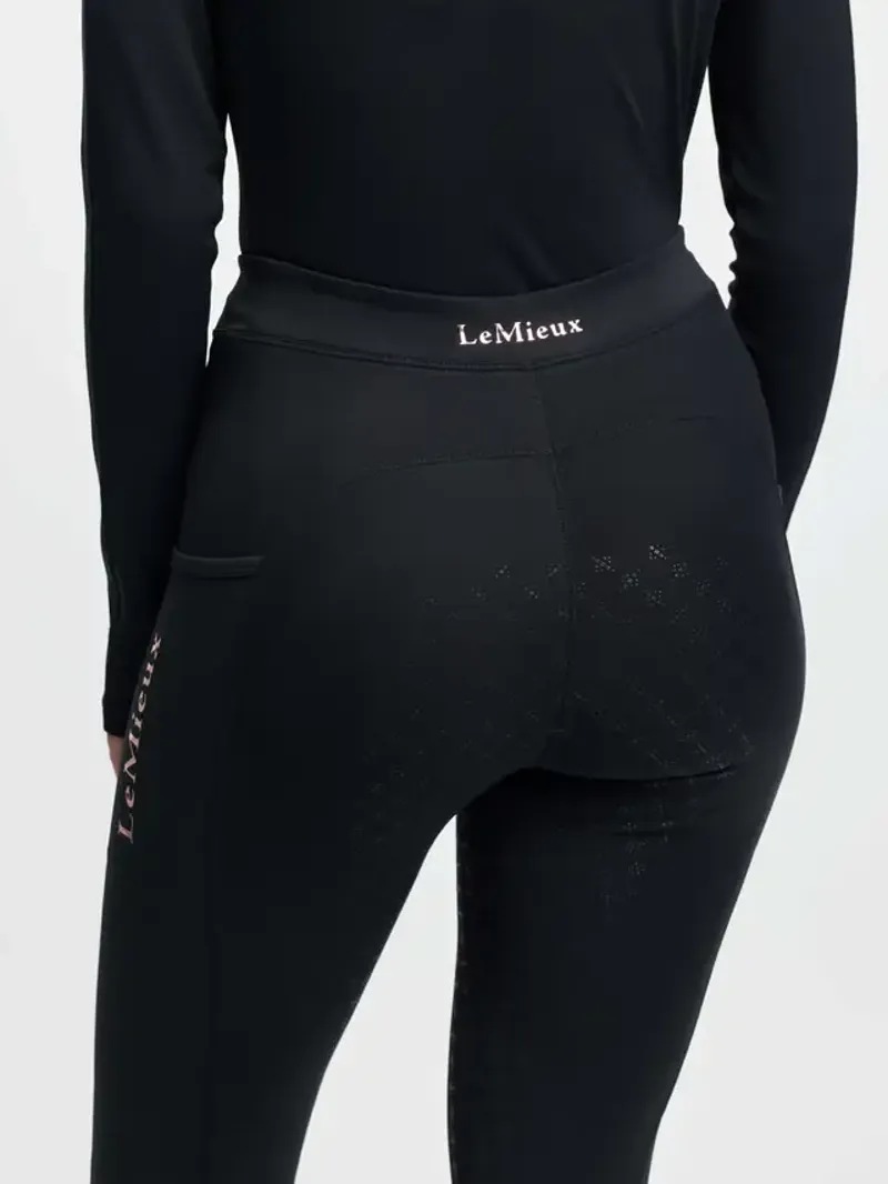 LeMieux Young Rider Sparkle Orla Pull Ons in Black-1