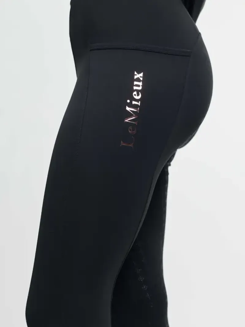 LeMieux Young Rider Sparkle Orla Pull Ons in Black-4