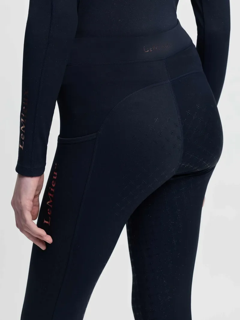 LeMieux Young Rider Sparkle Orla Pull Ons in Navy-2